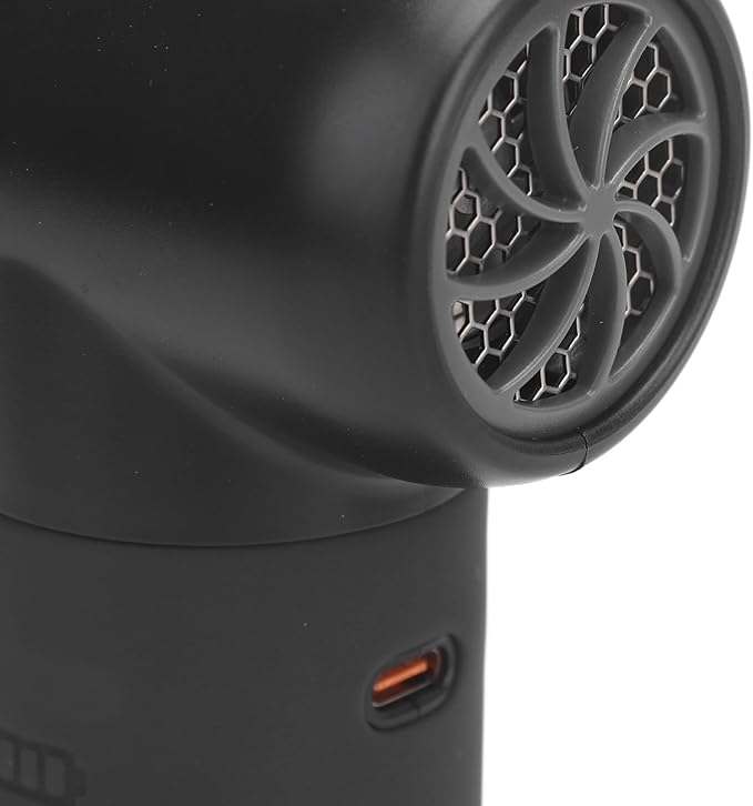 Compressed Air Duster, 180000RPM Dryer Blower Fan Camping Portable Electric Air Duster Dust Cleaner Cordless Dust Blower for Keyboard Computer Car Outdoor Air Bed