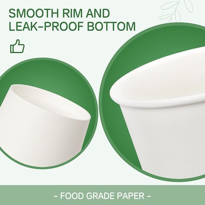 16 oz 500 Pack Disposable Coffee Cups with Lids & Sleeves, White Paper To Go Cups for Hot Beverages, Leak Proof, Coffee Shop Quality
