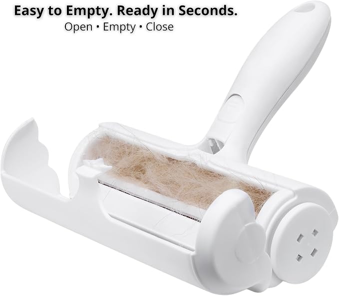 Velmora Reusable Pet Hair Remover Roller – Self-Cleaning Dog & Cat Hair Remover for Furniture, Couch, Carpet & Bedding – Eco-Friendly Lint Roller, No Adhesive or Batteries Needed