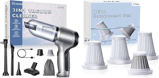 Saker Mini Vacuum Cleaner for Car 3 in 1 Vacuum Cleaner Original Filter