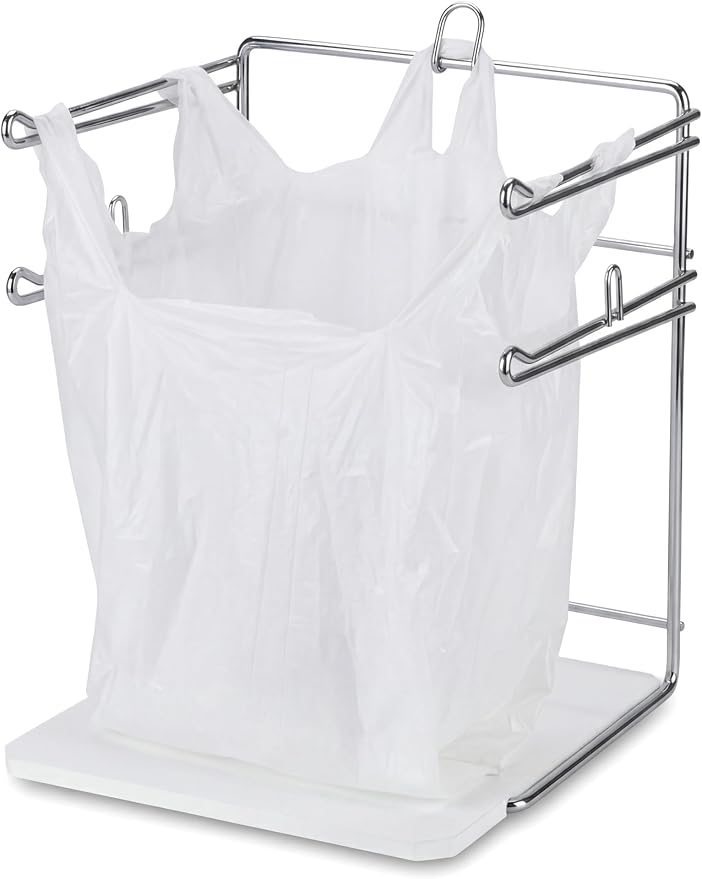 T-shirt plastic bag dispenser, supermarket plastic bag rack, suitable for commercial places, restaurants, offices, homes, kitchens, garages, et