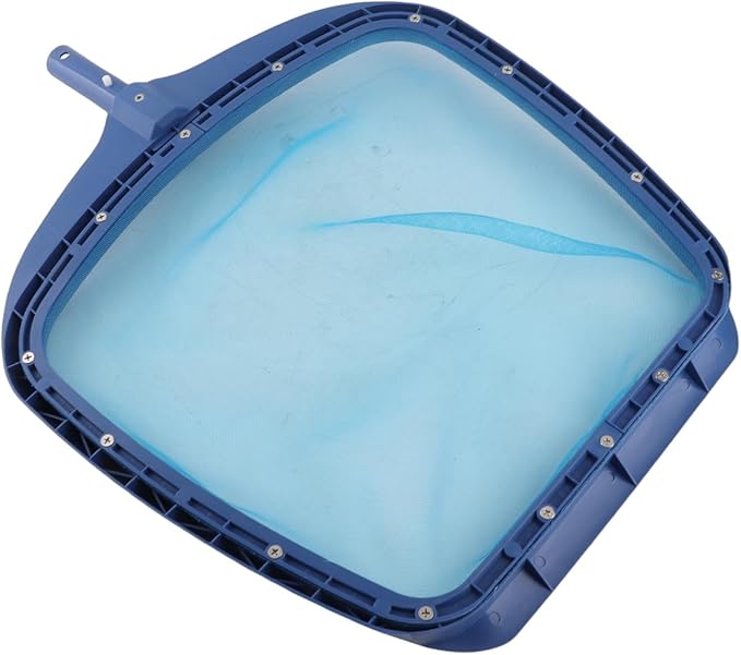 Fine Mesh Pool Skimmer Net for Telescopic Pole Heavyduty Swimming Pool Supplies Blue Plastic 20 * 15in
