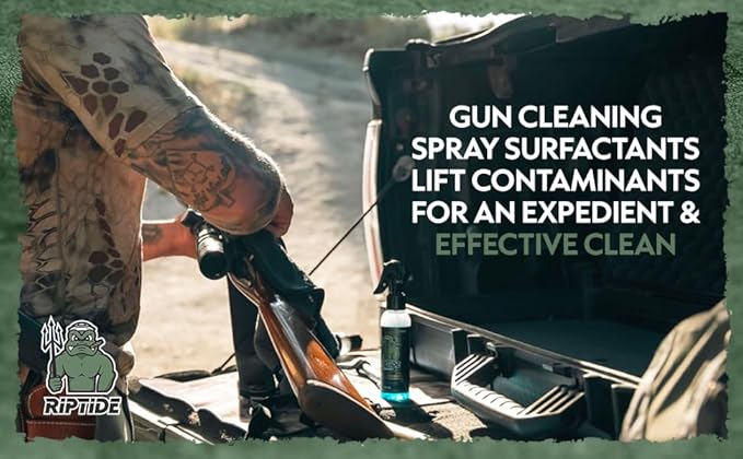 Riptide Armory Advanced Gun Cleaner & CLP+ Graphene 2 Step Kit - Clean, Lube, Protect Long-Lasting Formula - Nano Coat Technology - Veteran Founded & Formulated by Former US Navy Seal