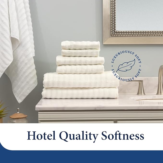 Cosy House Collection Luxury Rayon Derived from Bamboo Blend 2-Pack Towel Set - Ultra Soft, Absorbent and Quick Drying - Plush Cotton Hotel Spa Quality - 27" x 54" (Bath Towel, Grey)