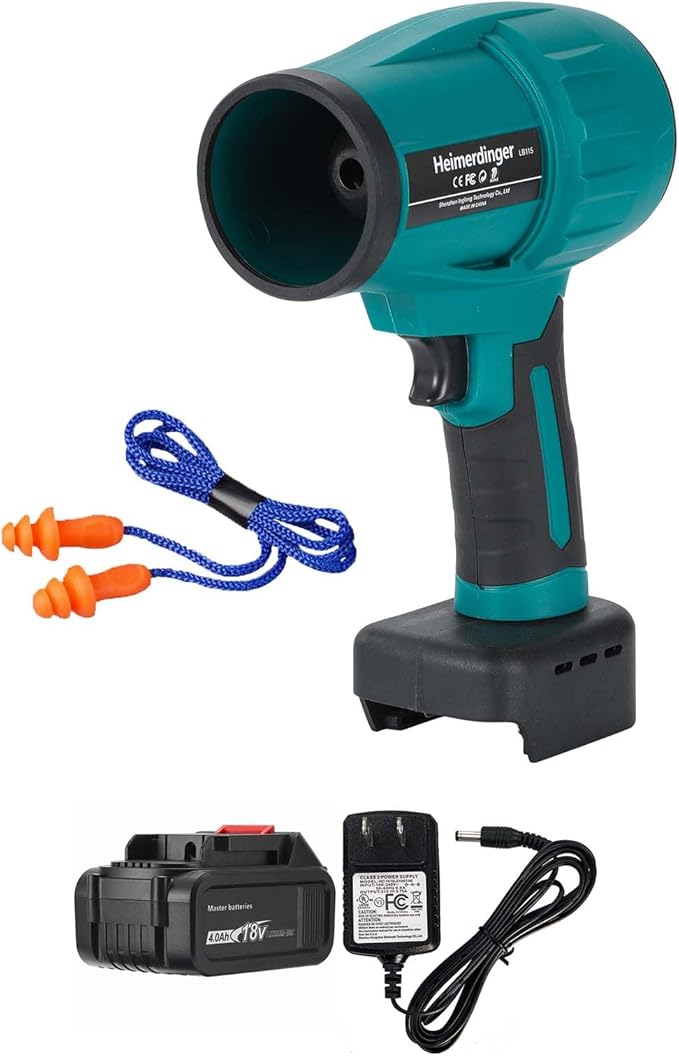 Jet Dry Mini Blower with 4.0Ah Battery and Charger,Handheld Brushless Air Blower 240 MPH High Speed Fan for Garages, Yard, Car, Office, Keyboard Cleaning, Leaf Cleaning