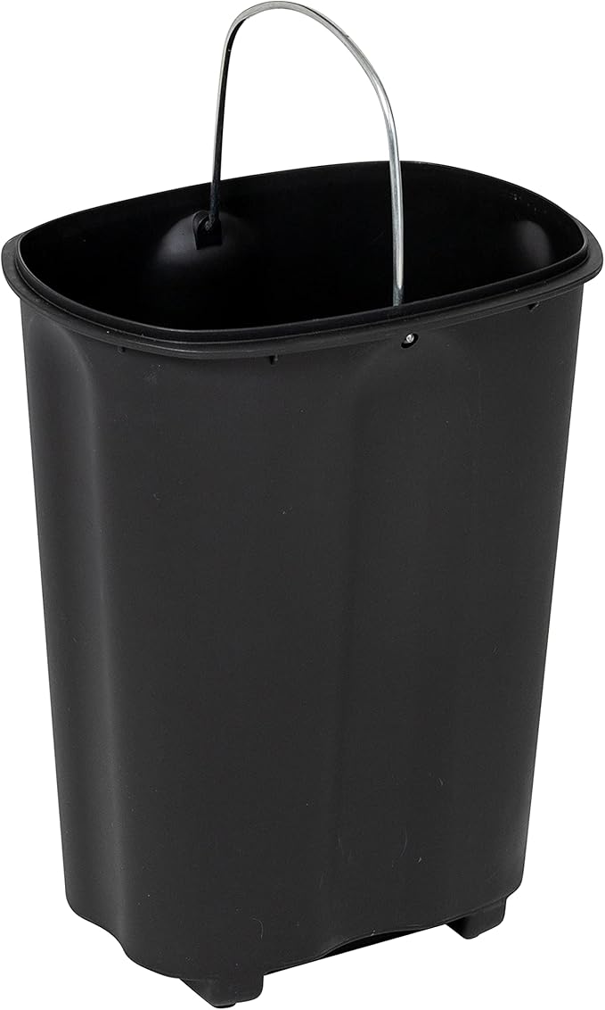 Honey Can Do Rectangular Stainless Steel Step Trash Can with Lid, 12-Liter TRS-09328 Silver