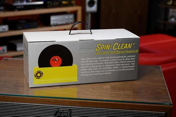 Spin-Clean Record Washer Kit | Vinyl Record Cleaner | Record Cleaning Kit | Alcohol-Free Solution | Snap-in Rollers | Wedge-Fit Brushes | 2 Lint-Free Drying Cloths | Perfect for 33, 48 & 78 RPM