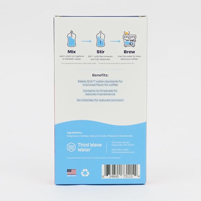 Third Wave Water - Espresso Machine Profile, Five(5) Gallon Sticks