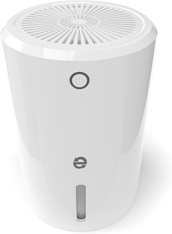 Eva-Dry EDV-1200 Mini Electric Dehumidifier – Up to 133 Sq Ft | Quiet Compact Peltier | Bathroom, Bedroom, Closet, RV & Small Spaces | Auto Shut-Off | 22.5W