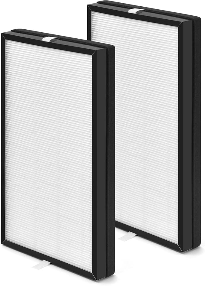 AP-C500 Air Filters Compatible with HoMedics Air Purifier Filter AP-C500 AP-C550 | True HEPA Activated Carbon Filter 3-in-1 | 2 Packs of Filters Replace Part # AP-C500FL