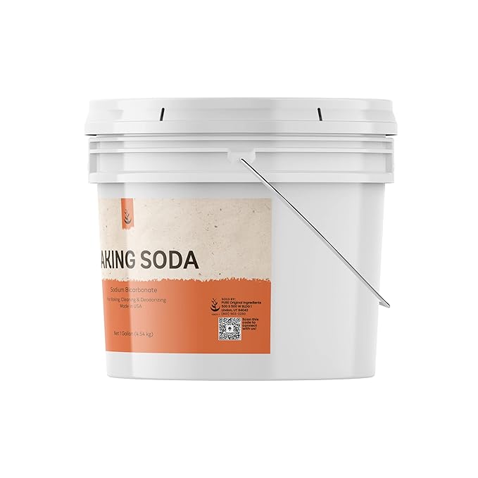 PURE ORIGINAL INGREDIENTS Epsom Salt & Baking Soda Bundle (1 Gallon Buckets), Cleaning, DIY Products, Fine Powders