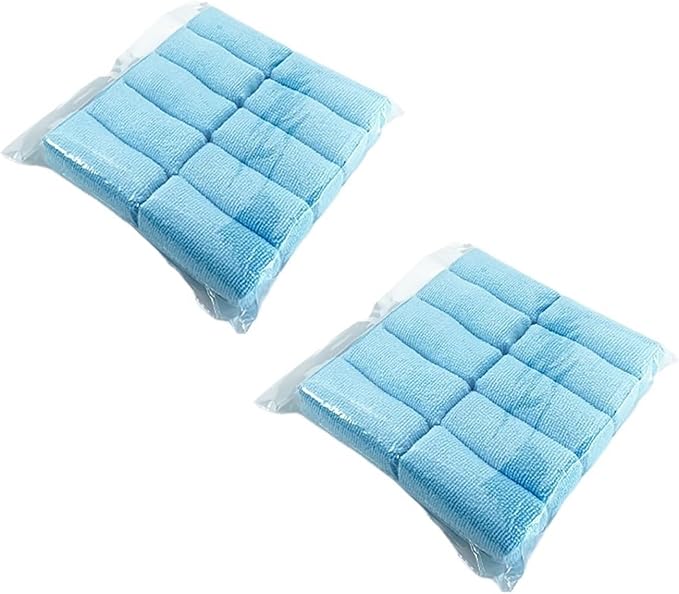 Compatible for 9cm Blue Basic Microfiber Clothes Waxing Applicator Ceramic Coating Sponge(20 PCS Blue)
