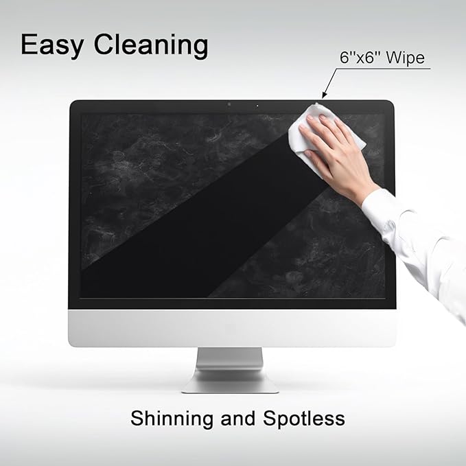 ARCHXX Screen Wipes for Electronics, 120 Count 6"x6" Pre-Moistened Screen Cleaner for Screens, Computer,Laptop,Tablet,Phone,Monitor,Car Screen Cleaner, Lens Wipes Individually Wrapped