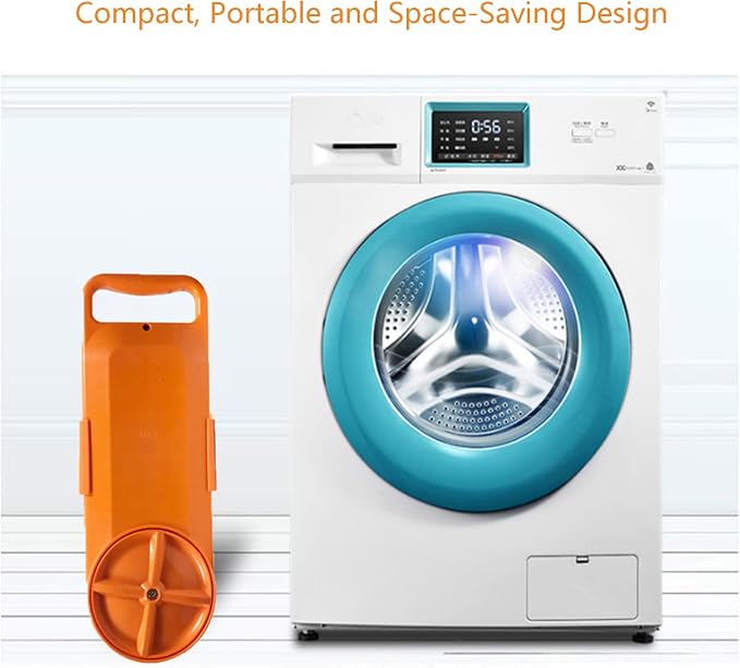 Portable Mini Washing Machine, Bucket Mounted Washing Machine, Compact Semi Automatic Washer Laundry with Digital Display and Leakage Protection Fit for Dormitories Apartment