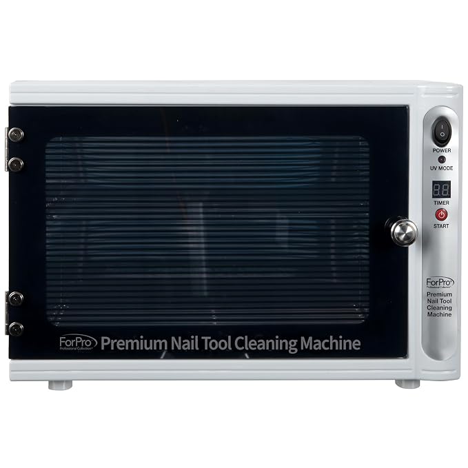 ForPro Professional Collection Premium Nail Tool Cleaning Machine, Large 9L Capacity, Sanitizes Towels & Implements, 10.3" H x 15" W x 8.5" D