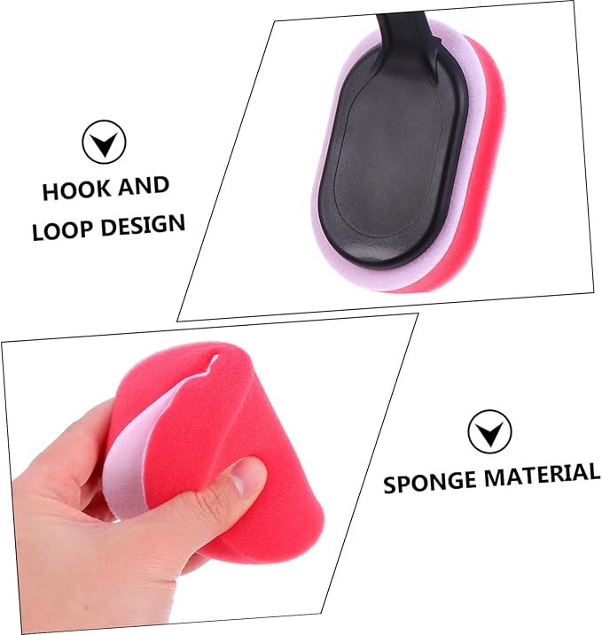 MAGICLULU 15pcs Car Detailing Brush Set Ergonomic Handle Tire Waxing Sponge Applicator for Wheel Cleaning and Maintenance Car Cleaning Tool for Tire Shine and Detailing