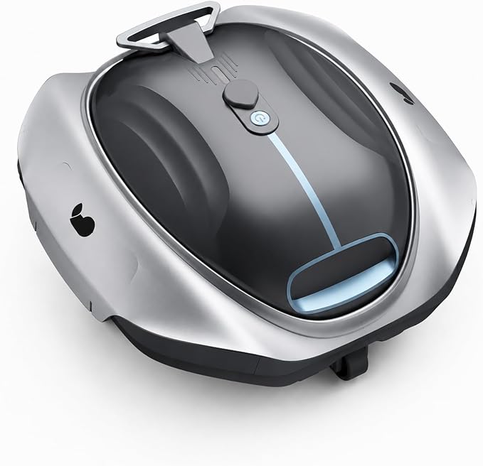Bubot 300P Cordless Pool Vacuum for Above Ground Pool, Robotic Pool Cleaner with Bluehole Suction, DirtLock 2.0, Dual Filters, Smart Sensor, Self Parking up to 850 Sq.Ft, Deep Gray