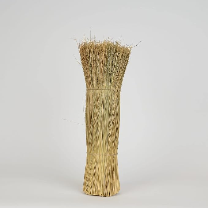 Natural Broomcorn Hurl for Broom Making – 1 lb, 20 Inch Broom Corn Fiber – DIY Craft & Homestead Broom Supplies
