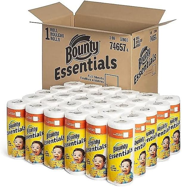 Bounty 2847069 Full Sheet Kitchen Rolls Paper Towels 2-Ply 40 Sheets/Roll