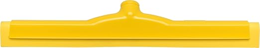 SPARTA 4156704 Plastic Floor Squeegee, Shower Squeegee With Double Foam For Window, Glass, Shower Door, Floor, Windshield, 18 Inches, Yellow, (Pack of 6)