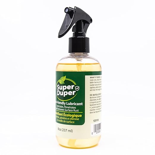 Super Duper Eco Friendly Multipurpose Lubricating Oil Penetrating Oil Surface Rust Remover for Auto Home Bike RV 8 oz Spray Bottle
