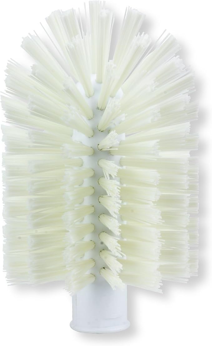 SPARTA Industrial Tank Brush Head Pipe Brush Head, Drain Brush with 3/4" Thread Hole (Handle Not Included) for Commercial Use, Plastic, 4 x 7.1 Inches, White
