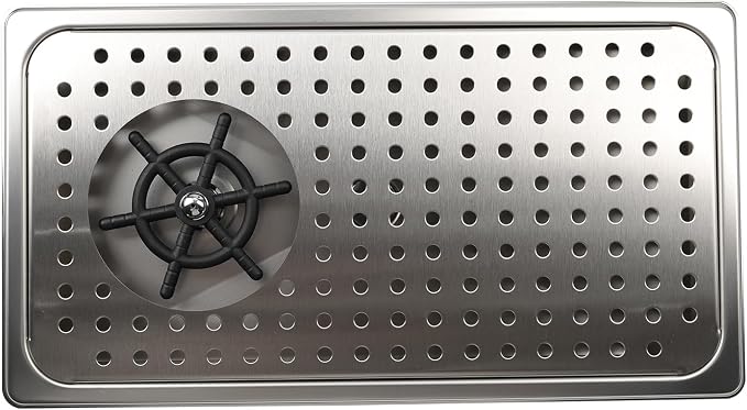 Pitcher Washer, Espresso Washer, Drainage and Drip Tray Stainless Steel Bar Glass Washer is The Sink, and The Cup Spray Washer is The Home Kitchen Hotel Cafe Restaurant (KF27-Silver)