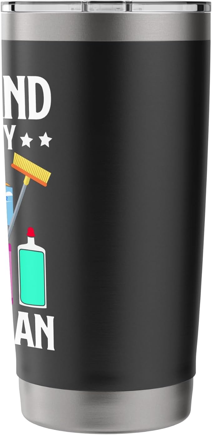 Spick and Span is my Game Plan Cleaning Stainless Steel Insulated Tumbler