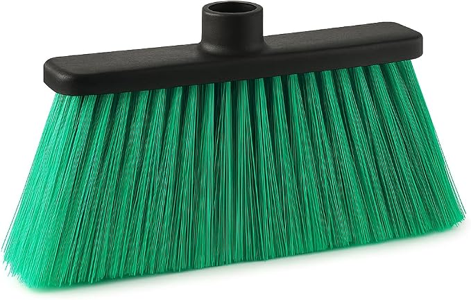 Broom Head Bundle – 3 Pack (Red, Blue, Green) Durable Multi-Surface Broom Heads with Universal Socket, Ideal for Home or Commercial Cleaning