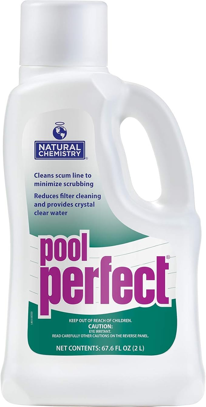 Natural Chemistry Pool Perfect, 2 L, Single Pack | Pool Cleaner to Eliminate Contaminant, Debris, and Other Residue
