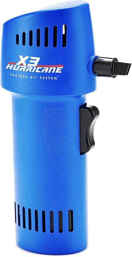 Canless Air Rechargeable Compressed Air Duster Can - Permanent - More Continuous Use Than Traditional Canned Air Dusters - Green Alternative for Computers & More - USA Made
