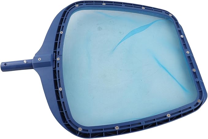 Fine Mesh Pool Skimmer Net for Telescopic Pole Heavyduty Swimming Pool Supplies Blue Plastic 20 * 15in