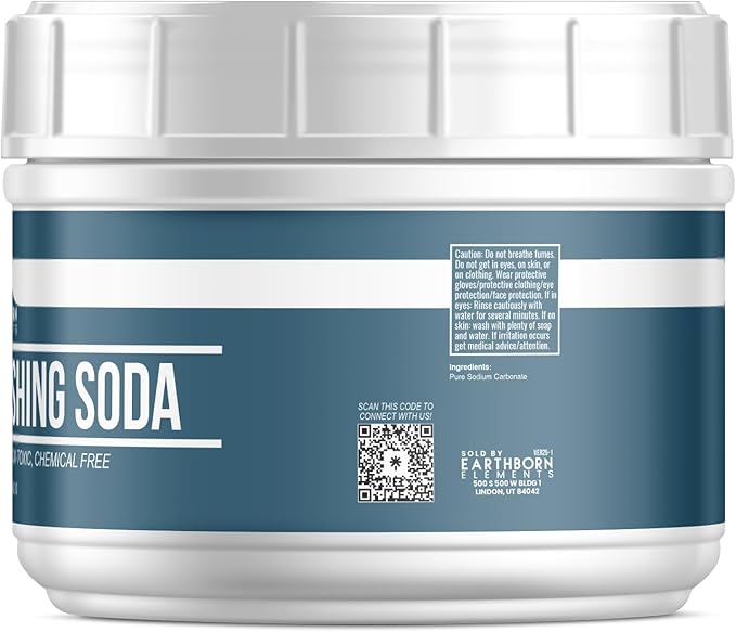 Earthborn Elements Washing Soda (2 lb), Soda Ash, Sodium Carbonate, Non-Toxic Laundry Booster
