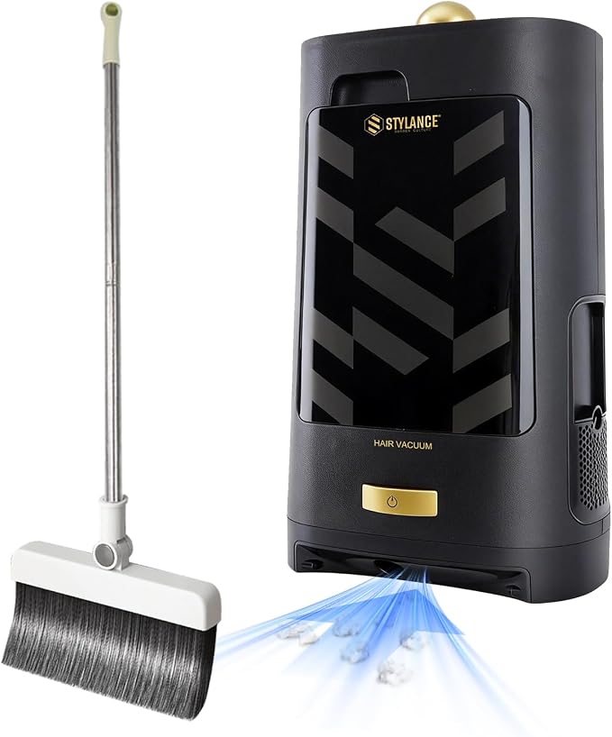 Touchless Vacuum Automatic Dustpan, Fast Function - for Sweeping Salon Home Pet Kitchen Dust Debris Hair, Automatic Infrared Sensors, Corded Canister Vacuum, 1400 Watt (Gold)