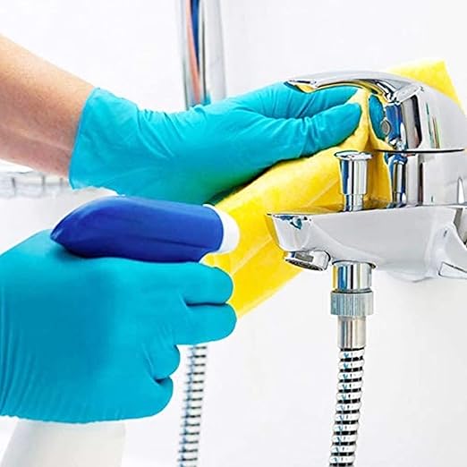 Jointown Basic Nitrile Exam Gloves, Medical Blue Gloves Disposable Latex Free Powder-Free For Exam, Food Prep Cleaning, Large Case Of 1000, L, NGPF7003
