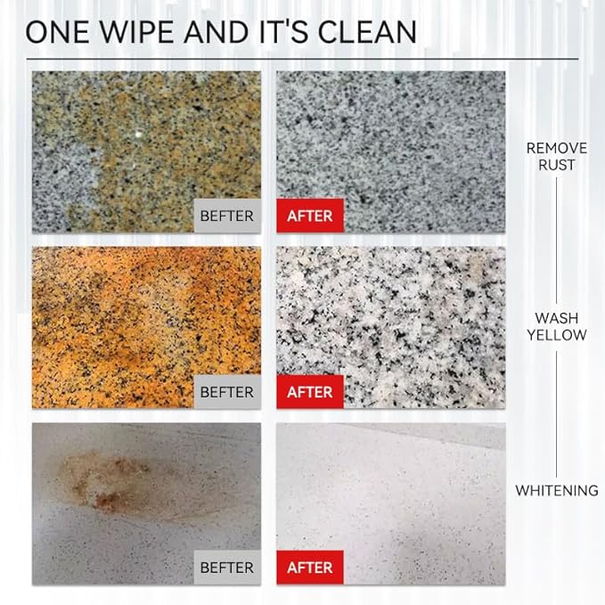 Rust Stain Remover 500ml Marble Cleaner Tile Rust Remover Granite Care Agent Nature Stone Care Agent - Professional and Powerful in Removing Rust From Granite, Tile and Marble