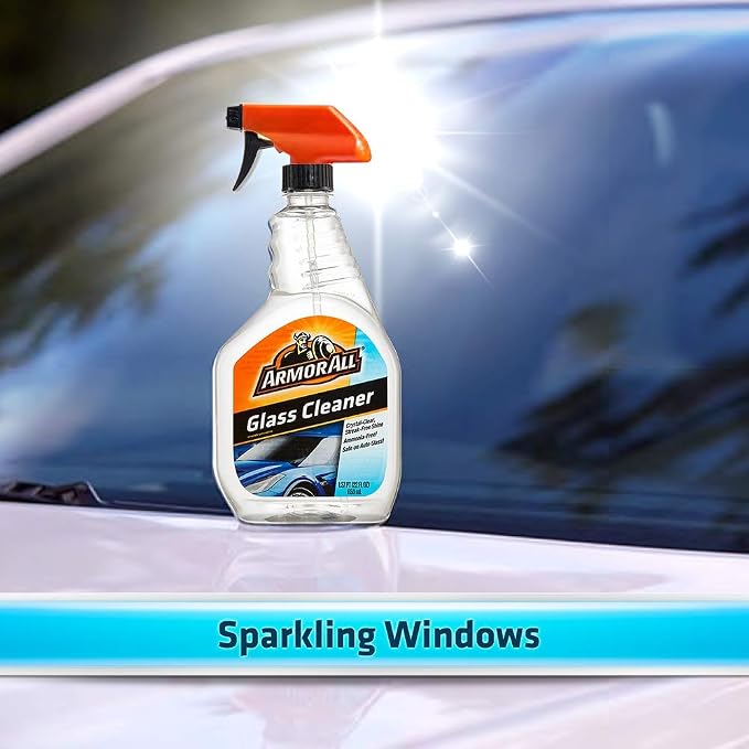 Armor All Auto Glass Cleaner , Streak-Free Car Glass Cleaner Spray, 22 Fl Oz Each, 6 Pack