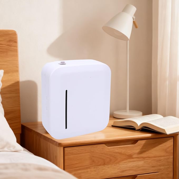 Essential Oil Diffuser, Pssopp Waterless Smart App Control Wide Coverage Dual Power Supply Aromatherapy Machine for Office Home
