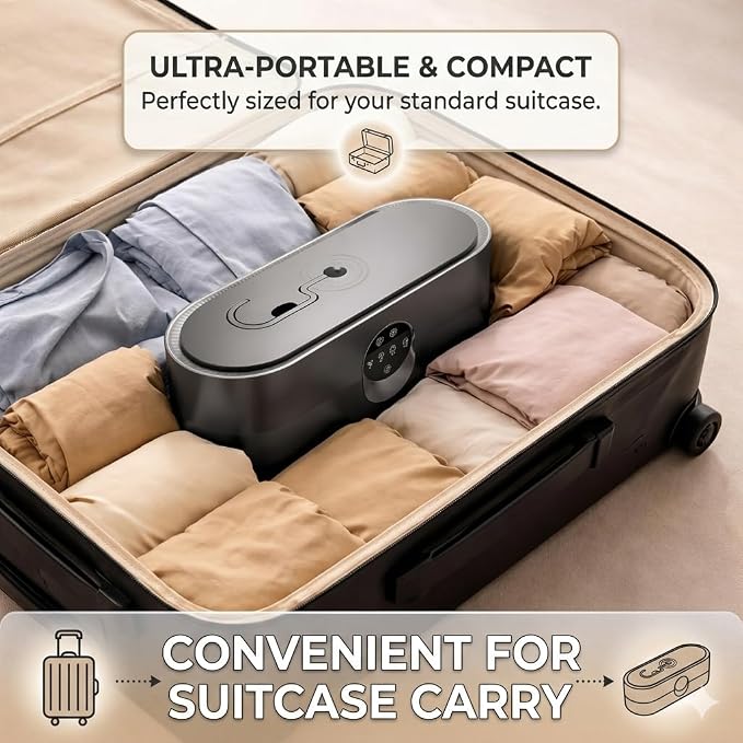Portable Clothes Dryer, Folding Travel Dryer for Up to 12 Clothes | Includes Portable dryer for clothes, remote control, compact foldable design, ideal for apartments RV hotels & travel