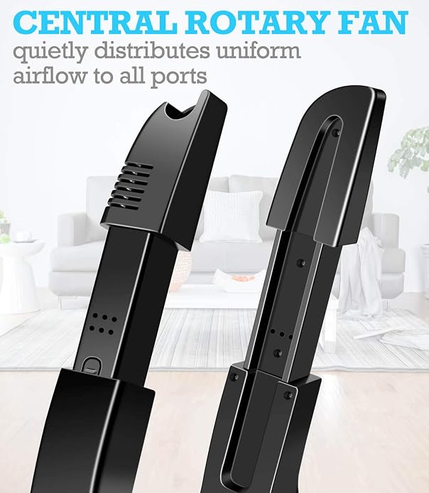 Portable Electric Shoe Glove Boot Dryer Warmer with Folding and Drying Rack