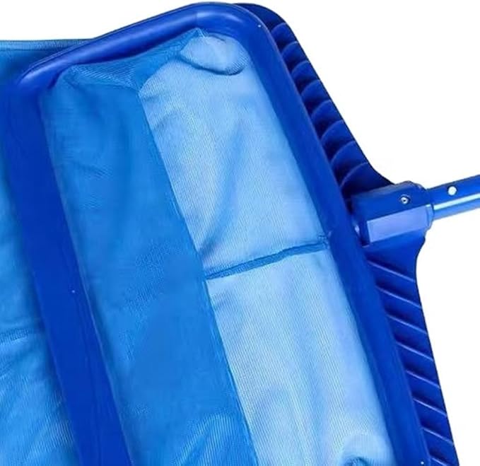 Professional Swimming Pool Skimmer Net, Heavy Duty Pool Leaf Rake with Ultra Deep Fine Mesh Easy Install