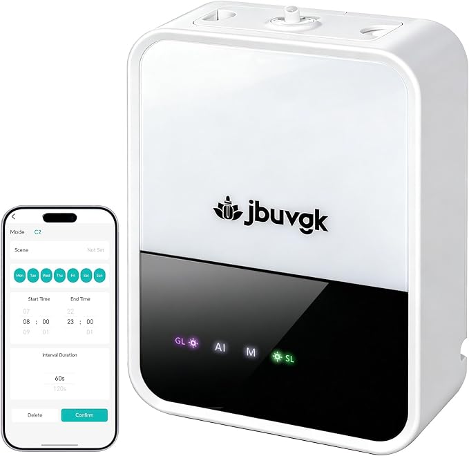 Smart Waterless Essential Oil Diffuser- HVAC System,2200 Sq.Ft Whole House & Aromatherapy Diffuser,App Control,400mL Hotel Collection Diffuser,Customisable Operating Modes for Office Home Large Room