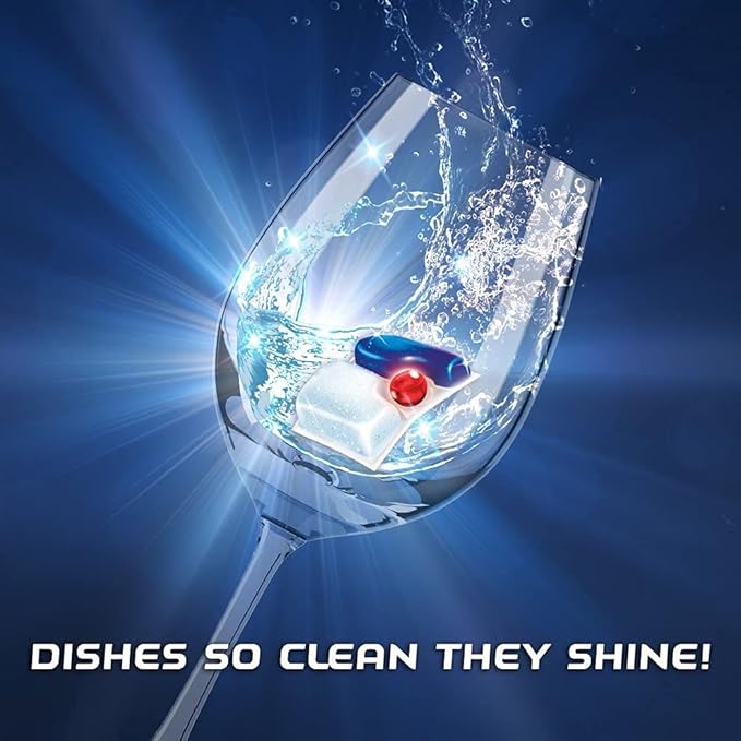 Set: Finish - Quantum 82ct Dishwasher Detergent Powerball Ultimate Clean & Shine Dishwashing Tablets Dish Tabs & Finish In-Wash Dishwasher Cleaner: Clean Hidden Grease and Grime, 3 Count Pack of 4