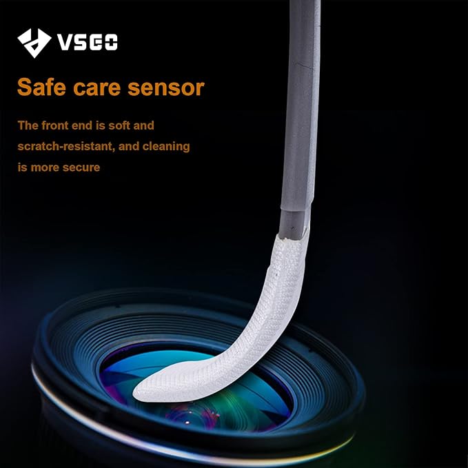 VSGO Full Frame Sensor Cleaning Kit, 12pcs Sensor Swabs & 10ml Sensor Cleaner for Nikon Sony Canon DSLR Camera Clean (VS-S03-12)