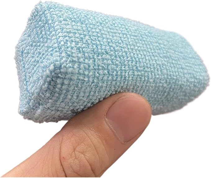 Compatible for 9cm Blue Basic Microfiber Clothes Waxing Applicator Ceramic Coating Sponge(10 PCS Blue)