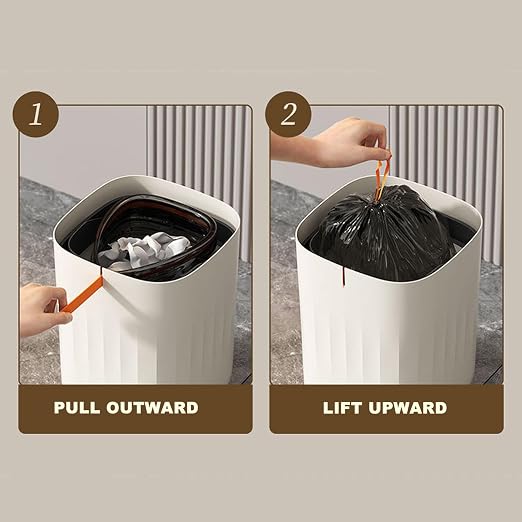 Luqeeg 20L Touchless Trash Can, Automatic Motion Sensor Trash Can with Lid, High Capacity, Rechargeable, Water Proof, Isolate Odors for Kitchen Bedroom Bathroom Office, White