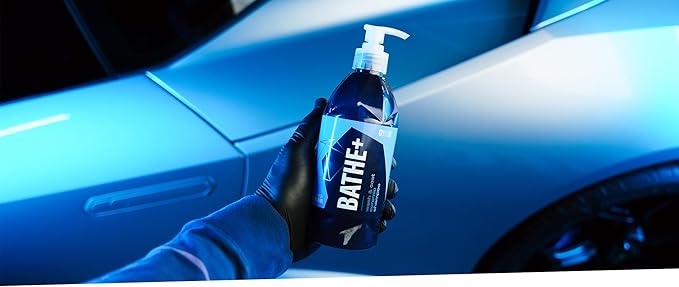 Gyeon Bathe+ Ceramic‑Infused Car Wash Shampoo SiO2 pH‑Neutral Hydrophobic Gloss Enhancer Safe on Paint Glass Rims Plastic Quick Self‑Cleaning Maintenance for Coated or Non‑Coated Vehicles