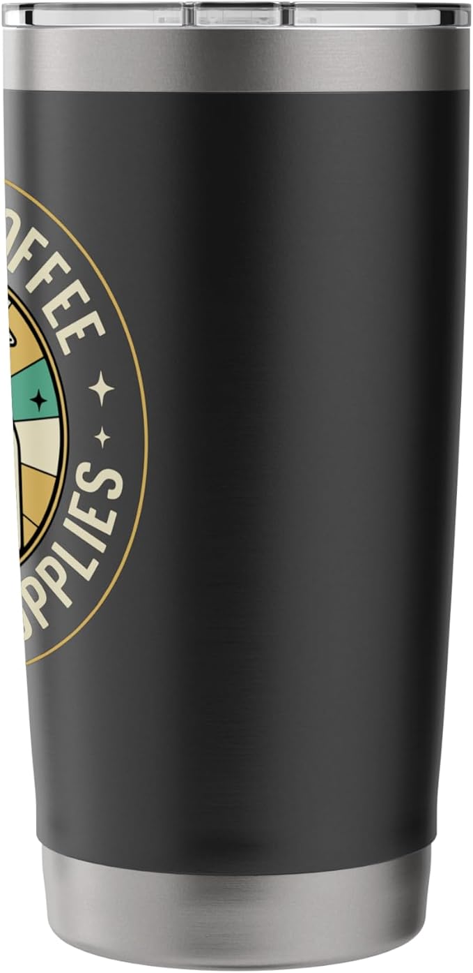 Fueled by Coffee & Cleaning Supplies - Cleaner Custodian Stainless Steel Insulated Tumbler