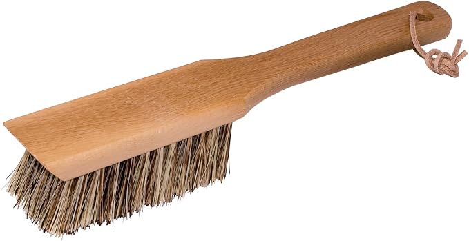 REDECKER Union Fiber Garden Tool Brush with Oiled Beechwood Handle, 11-1/2-Inches - Cleaning Brush for Garden Tools