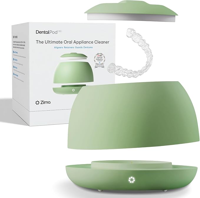 Zima Dental Pod PRO: Market-Leading, Best Aligner, Nightguard, Mouthguard, Denture, Ultrasonic Cleaner for Oral Dental Care